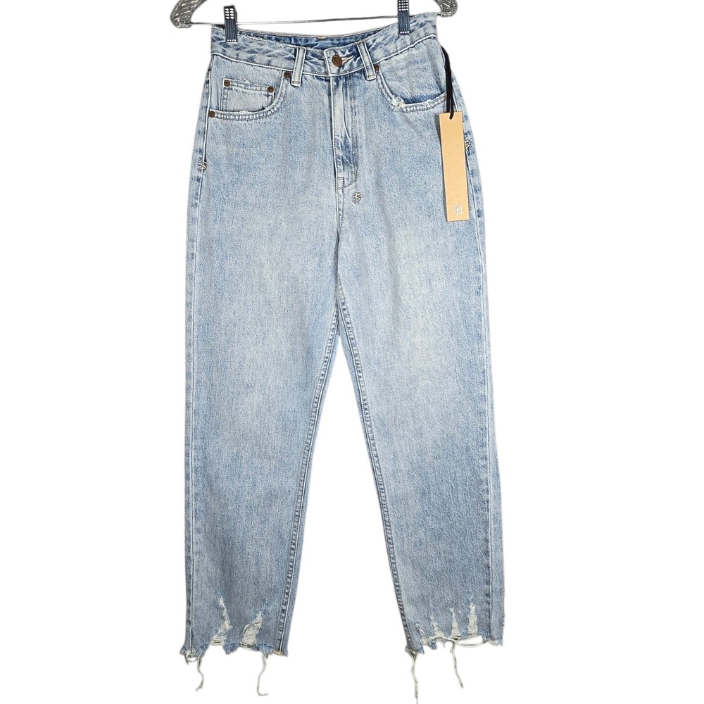 Ksubi Jeans Womens 28 Chlo Wasted Super Clean Freak Light Wash Distressed Denim